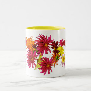 Taza Bicolor Stargazer Dahlia Mug