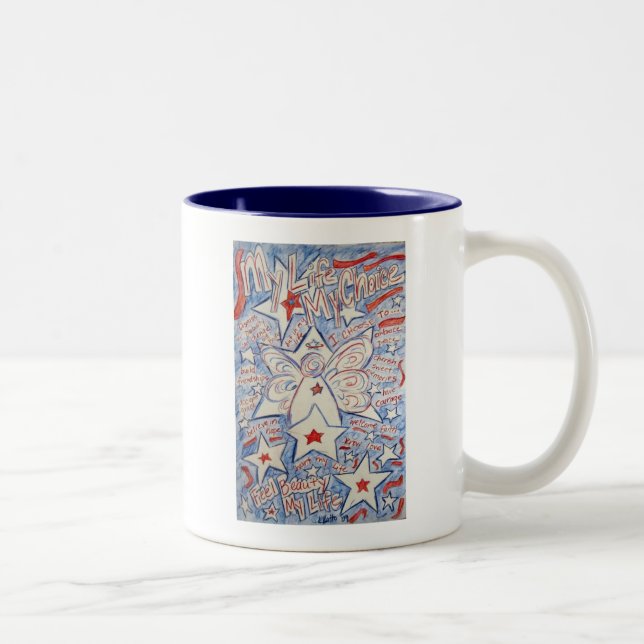 Taza Bicolor Stars & Stripes Angel (Derecha)