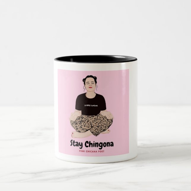 Taza Bicolor Stay Chingona (Centro)