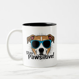 Taza Bicolor Stay Pawsitive Mug