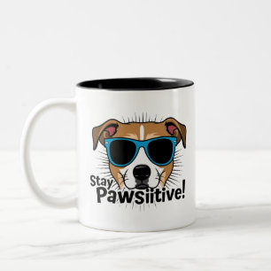 Taza Bicolor Stay Pawsitive Mug