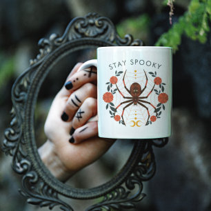 Taza Bicolor Stay Spooky Halloween Spider