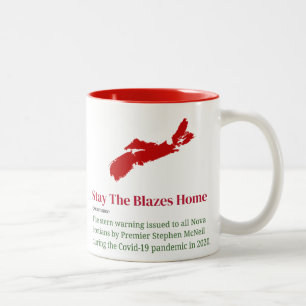 Taza Bicolor Stay The Blazes Home Holiday Edition