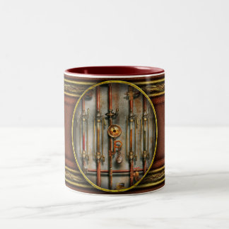 Taza Bicolor Steampunk - El múltiple de lubricación
