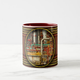 Taza Bicolor Steampunk - Ilusión industrial