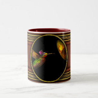 Taza Bicolor Steampunk - Pájaro - Apodiformes Centrifigalus