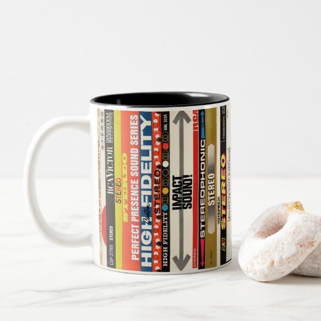Taza Bicolor Stereo Mug (Con donut)