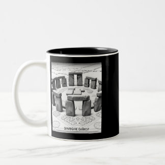 Taza Bicolor Stonehenge Blueprint Antiguos Lugares Megalíticos
