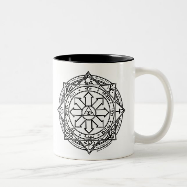 Taza Bicolor Strange Magic Circle Sigil Chaos Magic Witchcraf (Derecha)