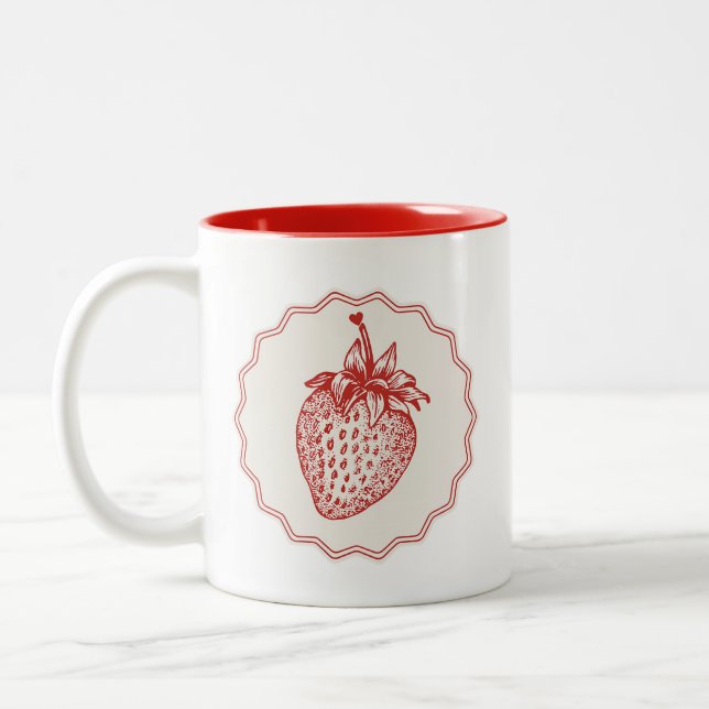 Taza Bicolor Strawberry (Izquierda)