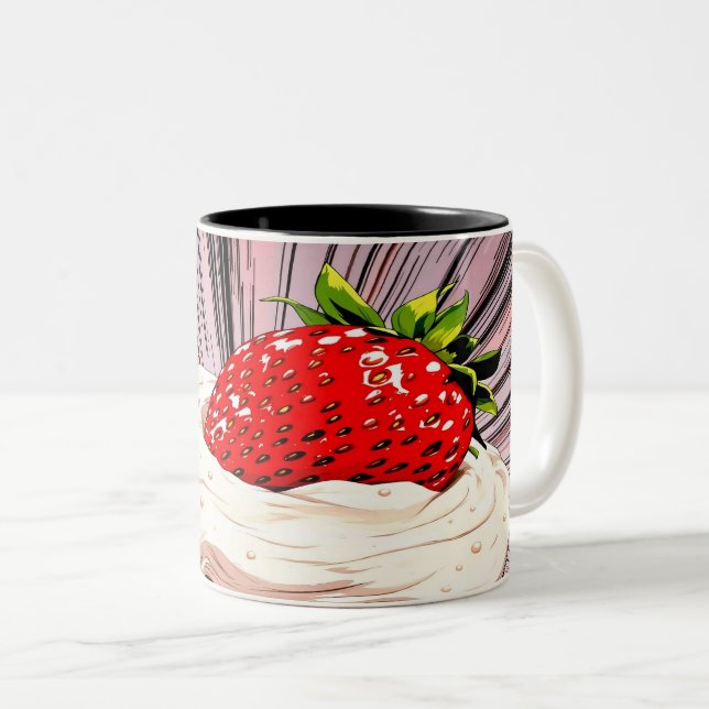 Taza Bicolor Strawberry Shortcake Nostalgia (Anverso derecho)