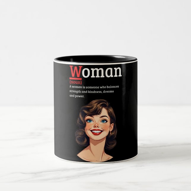 Taza Bicolor Strong Woman, Strong Soul stickers (Centro)