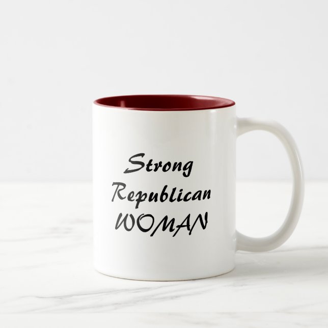 Taza Bicolor StrongRepublicanWOMAN (Derecha)