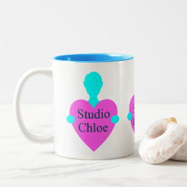 Taza Bicolor Studio Chloe Triple logo mug