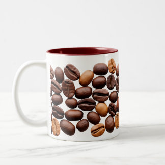 Taza Bicolor Stylische Kaffeebohnen Tasse