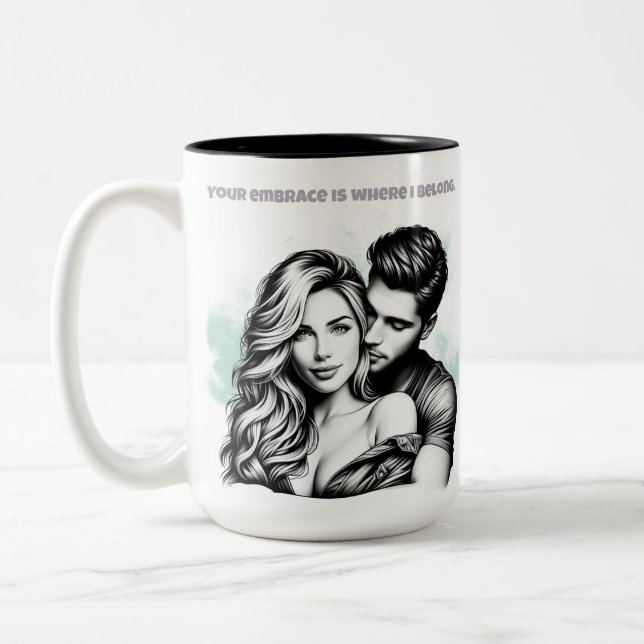 Taza Bicolor Su abrazo (Izquierda)