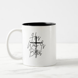 Taza Bicolor su camino es mejor cristiano