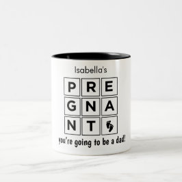 Taza Bicolor su esposa está embarazada