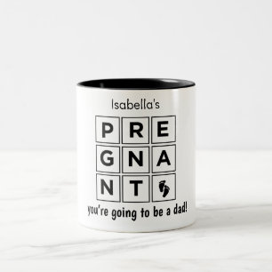 Taza Bicolor su esposa está embarazada