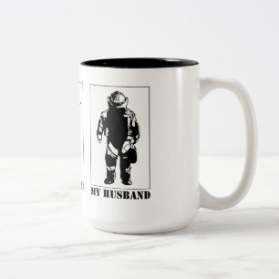 Taza Bicolor Su marido… su marido… mi café c del marido