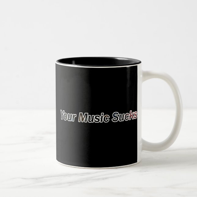Taza Bicolor Su música chupa (Derecha)