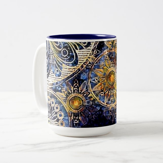 Taza Bicolor Su Personalizado 15 oz de dos tonos (Anverso izquierdo)