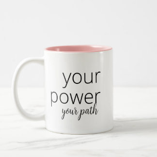 Taza Bicolor su poder, su camino | Motivación de la mujer