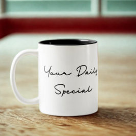 Taza Bicolor Su presupuesto especial diario