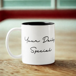 Taza Bicolor Su presupuesto especial diario
