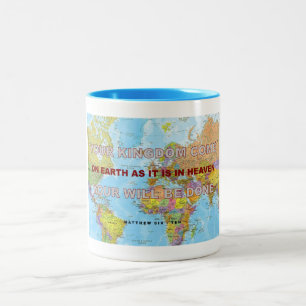 Taza Bicolor Su Reino Venga - Su testamento se hará
