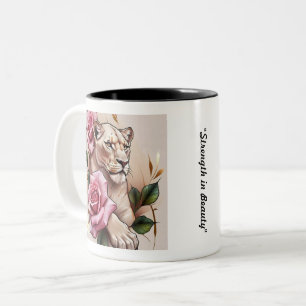 Taza Bicolor "Suave Lujo en Flor"