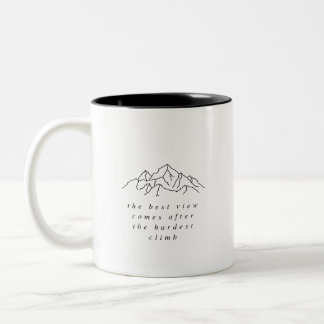 Taza Bicolor Suba la montaña