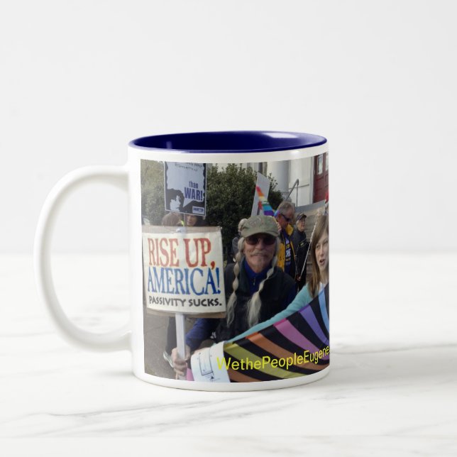 Taza Bicolor Sube para arriba América (Izquierda)