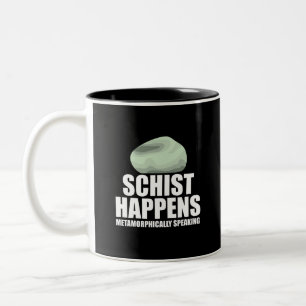 Taza Bicolor Sucede esquisto Geólogo Colección de rocas geoda m