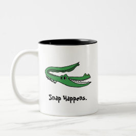 Taza Bicolor Sucede la instantánea del lagarto - Regulación de 