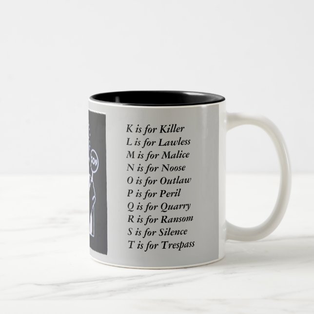 Taza Bicolor Sue_Grafton_Black, (Derecha)