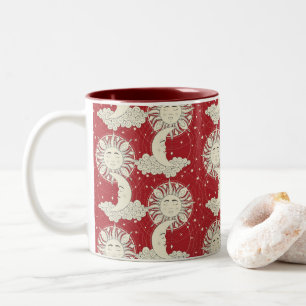 Taza Bicolor sueños bohemios rojos