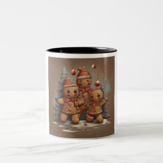 Taza Bicolor Sueños de canela: Navidades festivos de pan de jen