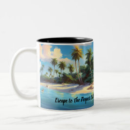 Taza Bicolor Sueños de las islas - La colección de amigos carib