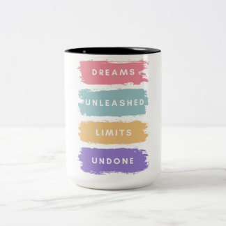 Taza Bicolor Sueños desatados, límites deshechos