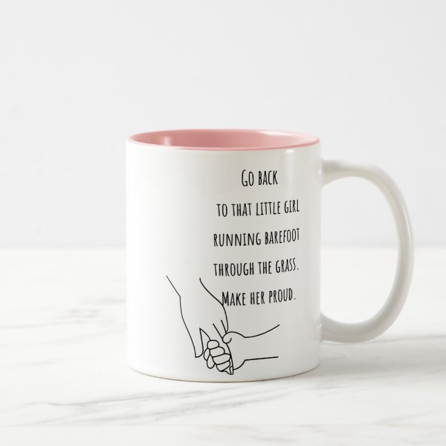 Taza Bicolor Sueños descalzos y ecos infantiles (Derecha)
