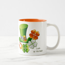 Taza Bicolor Suerte de los irlandeses. Regalo del Día de San Pa
