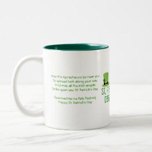 Taza Bicolor Suerte-Verso del Leprechaun