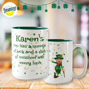 Taza Bicolor Suerte Y Maldad