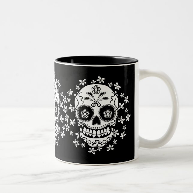 Taza Bicolor Sugar Skull (Derecha)