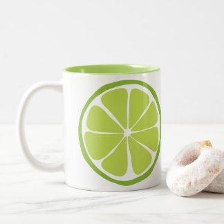 Taza Bicolor Summer Citrus Lime Mug