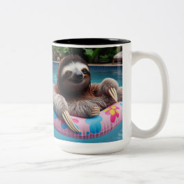 Taza Bicolor Summer Sloth Mug