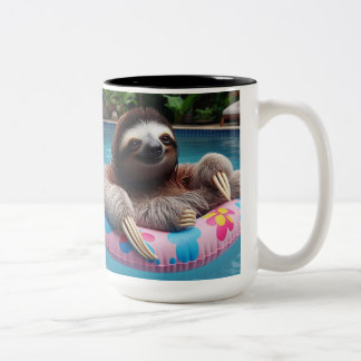 Taza Bicolor Summer Sloth Mug