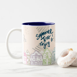 Taza Bicolor summer tour enjoy it Porto