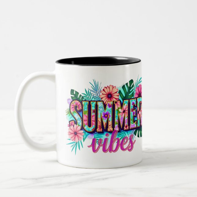 Taza Bicolor Summer Vibes (Izquierda)